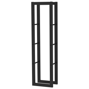 Tildasstore Vedställ svart 150x25x40cm