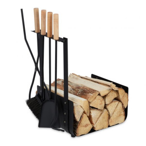 Tildasstore Vedkorg inkl. verktyg metall