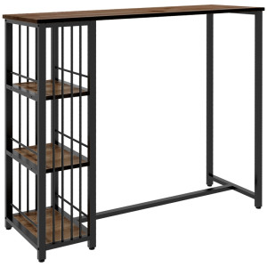 Tildasstore Barbord 3 hyllplan 120x40x105 cm