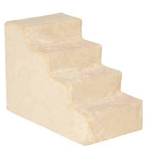 Tildasstore Djurtrappa 4-stegs avtagbart skydd Beige