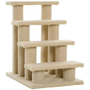Tildasstore Djurtrappa 4 trappsteg beige 63,5x43x60cm