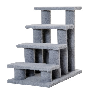 Tildasstore Djurtrappa 4 steg grå 63,5x43x60 cm