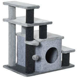 Tildasstore Katt trappa 4 steg justerbar i höjdled 60x40x66 cm