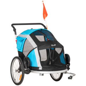Tildasstore 2i1 hopfällbar cykelvagn/joggingvagn 150x82x108 cm