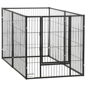 Tildasstore Valhage 6 paneler justerbar höjd från 82,5-150 cm svart
