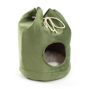 Tildasstore Kattbädd/påse Ø32cmxH46cm- grön