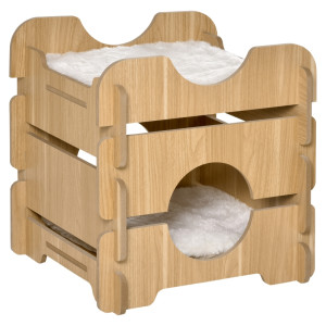 Tildasstore Kattsäng 2 våningar 50x50x50 cm