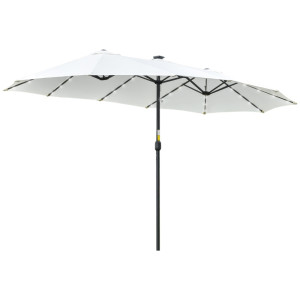Tildasstore Parasoll med LED-lampor 4,5 m