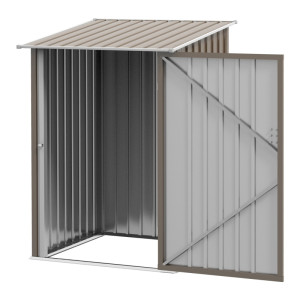 Tildasstore Redskapsbod stål 100x103x160 cm brun