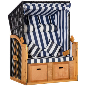 Tildasstore Strandstol dubbel solstol med tak