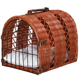 Tildasstore Transportbur flätad korg 42x35x37 cm