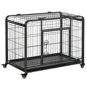 Tildasstore Hundbur 4 hjul 94x58x69,5 cm metall