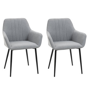 Tildasstore Matstol 2-pack ljusgrå 59,5x56,5x81 cm