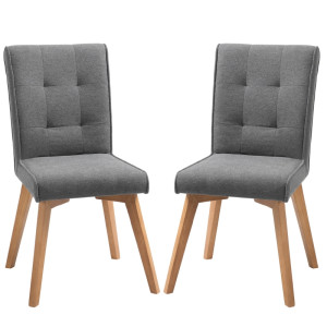 Tildasstore Matstol 2-pack grå 45x61,5x94 cm