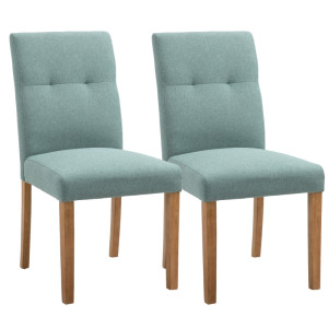 Tildasstore Matstol 2-pack vadderad sits grön 50x62x96 cm