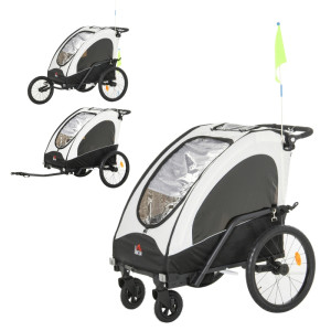 Tildasstore Cykelvagn 3i1 för 2 barn