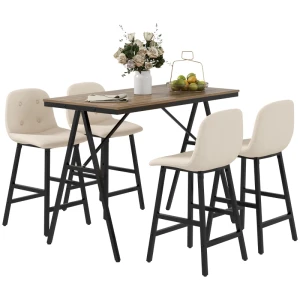 Tildasstore Barbord med stolar beige