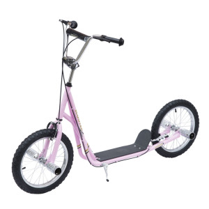 Tildasstore Sparkcykel höjdjusterbar 16 tum rosa