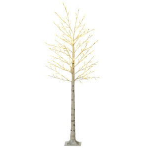 Tildasstore Björkträd med LED 3 ljusstyrka 180 cm