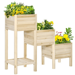 Tildasstore Växtlåda 3 nivåer 125x45x108 cm