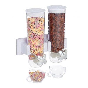 Tildasstore Müslidispenser dubbel 1,5 liter (per behållare) - Vit