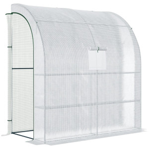 Tildasstore Växthus 200x100x215 cm vit