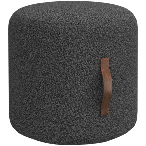 Tildasstore Pall modern design mörkgrå