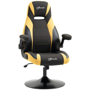 Tildasstore Gamingstol höjdjusterbar gul/svart