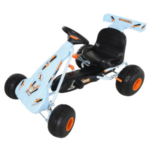 Tildasstore Gokart med justerbar sits ljusblå