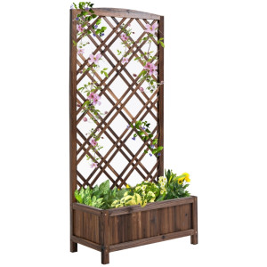 Tildasstore Planteringslåda med spaljé 60x30x122,5 cm