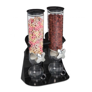 Tildasstore Müslidispenser dubbel - Svart