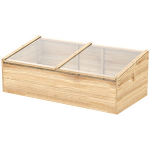 Tildasstore Växthus träram 100x50x35 cm