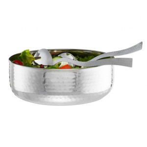 Tildasstore Salladsskål med bestick rostfritt stål