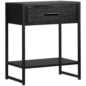 Tildasstore Sängbord industriell design 45x30x55 cm svart