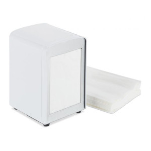 Tildasstore Servettdispenser stål - Vit