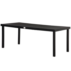Tildasstore Trädgårdsbord 190x90x74 cm svart