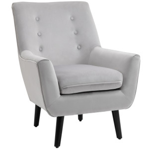 Tildasstore Grå stoppad fåtölj 72,5x78,5x91,5 cm
