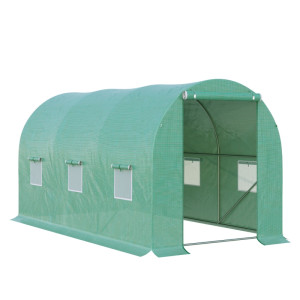Tildasstore Växthus 6 Mesh-fönster 3,95x1,95x1,90 m