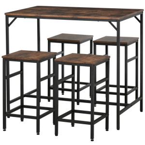 Tildasstore Barbord set med 4 stolar 100x60x88 cm