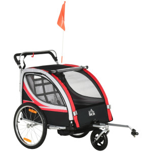 Tildasstore Cykelvagn 2i1 för 2 barn