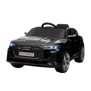 Tildasstore Elbil AUDI 3 hastigheter med fjärrkontroll SVART