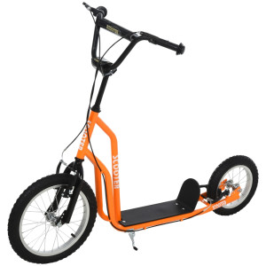 Tildasstore Sparkcykel 16/12 tum 135x58x88-94 cm orange