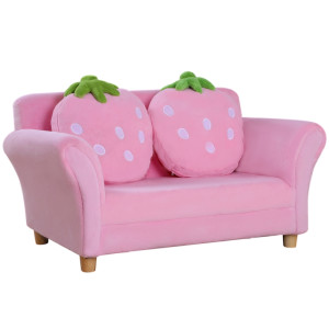 Tildasstore Barnsoffa jordgubbe rosa