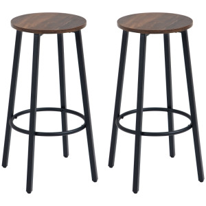 Tildasstore Barstol 2 pack barpall metallram 42x42x65 cm