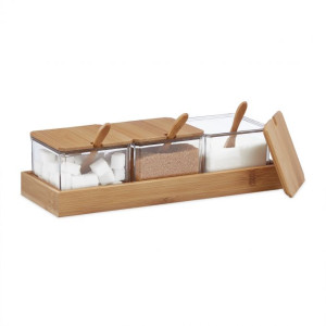 Tildasstore Behållare med sked och lock - Transparent