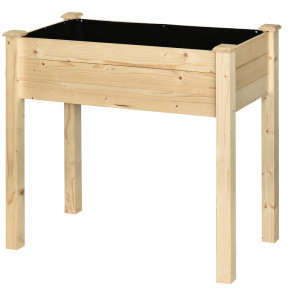 Tildasstore Planteringslåda fiberduk trä 86x46x76 cm