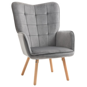 Tildasstore Loungefåtölj retro sammet