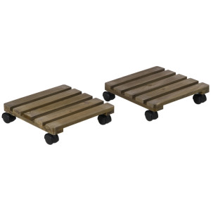 Tildasstore Blomvagn 2 pack 4 hjul med bromsar