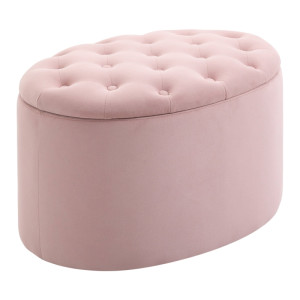 Tildasstore Pall sammet rosa 71x52x42 cm