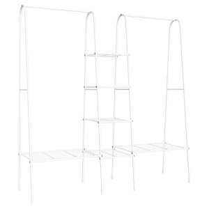 Tildasstore Klädställning med hyllor 176x47x177 cm metall